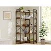 Hyleory Asymmetrical Modern Bookshelf, 5-Tier Freestanding Display Shelf, MDF & Metal Industrial Bookcase for Living Room / Home Office - 4 of 4