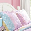 Polka Dot Stripe Reversible Sham Standard 20" x 26" Multicolor by Greenland Home Fashion - 2 of 4