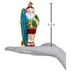 Old World Christmas Blown Glass Ornament for Christmas Tree, Surfer Santa - 3 of 4