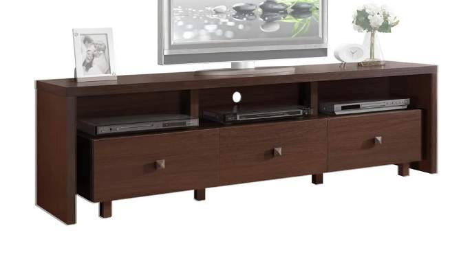 Techni Mobili TV Stand for TVs up to 70&#34; Brown - Hickory, 2 of 10, play video