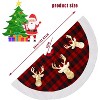 49 Inch Christmas Tree Skirt, Faux Fur Christmas Decorations for Tree, Large Tree Skirts for Winter Holiday - 3 of 4