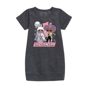 - LOL Surprise! - Winter Dolls Graphic Short Sleeve Fleece Dress - 1 of 3