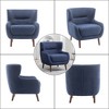 DYHOME Tufted Accent Chair, Wingback Upholstered Armchair for Living Room, Bedroom - 4 of 4
