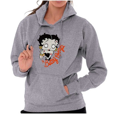 Betty Boop Zombie Cartoon Skeleton Hoodie Sweatshirt Women Brisco Brands