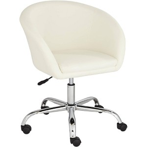 55 Downing Street Nash Crème Faux Leather Adjustable Office Chair - 1 of 4
