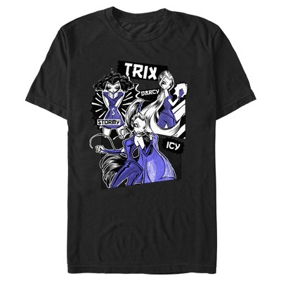 Men's Winx Club The Trix Group T-shirt - Black - 3x Large : Target