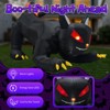 6.5 FT Halloween Inflatables Animated Black Cat with Shakable Head, Outdoor Decorations Blow Up Yard Decor - 4 of 4