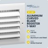 Hart & Cooley 10"x10" Aluminum Curved Blade Register Multi-Shutter Damper, 4-Way - 2 of 4