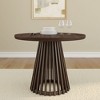 Plank+Beam 38" Lido Round Dining Table, Solid Wood Minimalist Kitchen Table for 4 - 2 of 4