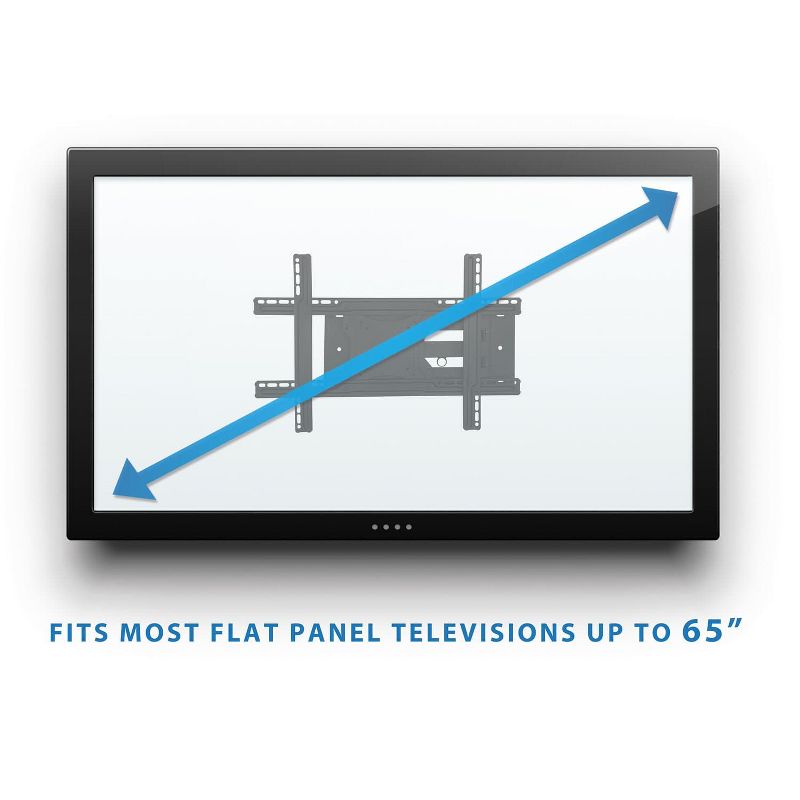 Mount-It! Full Motion Articulating TV Wall Mount Bracket for 32 70 Plasma, LED, LCD Flat Screens up to 100 Pounds | Tilt, Swivel, Extend, Compress, 3 of 6