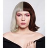 Bob Wig with Bangs Short Curly Hairpiece w/ Removable Red Bow for Halloween Cosplay Costume, Blonde Brown - 2 of 4