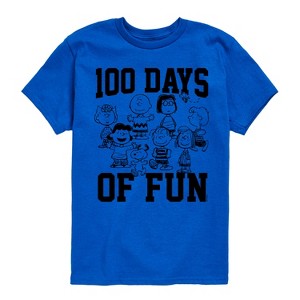 Boys' - Peanuts - 100 Days Of Fun Short Sleeve Graphic T-Shirt - 1 of 4