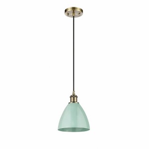 Plymouth Dome - 1 Light Cord Hung Mini Pendant In Industrial Style-11.25 Inches Tall and 7.5 Inches Wide - 1 of 1