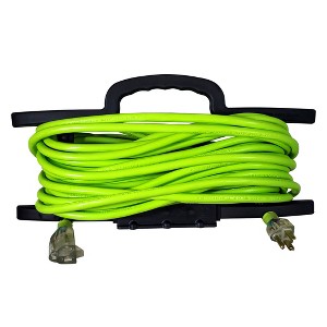 USW Extension Cord Wrap with 3 AC Outlets – 50 ft Cord Management, Portable Storage, Durable and Compact for Home, Office, and Workshop - 1 of 4