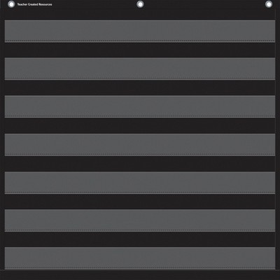 Teacher Created Resources Black 7 Pocket Chart, 28 x 28 Inches