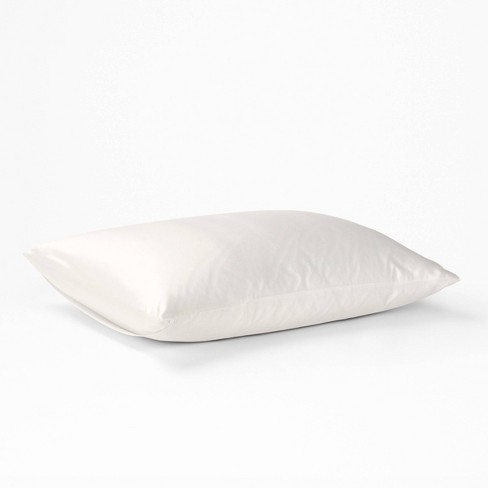 White silk outlet pillowcase