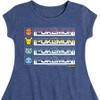 Girls' - Pokémon - Retro Pokémon Logo Fit & Flair Cap Sleeve Dress - 2 of 3