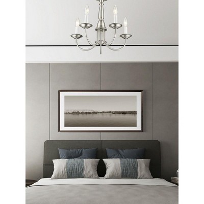 Brushed Nickel 5-Light Traditional Steel Chandelier