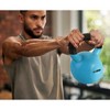 HolaHatha 35 Pound Solid Cast Iron Workout Kettlebell Home Gym Equipment with Vinyl Coated Finish and Textured Steel Handle for Strength Training - 3 of 4