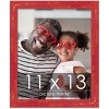 PosterPalooza | Photo Size Shabby Chic Red Picture Frame - UV Acrylic, Foam Board Backing, Hanging Hardware - 2 of 4