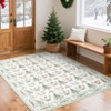 Washable Chirstmas Living Room Rugs, Winter Holiday Soft Non Slip Bedroom Carpet, Home Decorative Xmas Floor Cover for Dining Room - 3 of 4