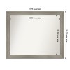 Amanti Art Grand Narrow Non-Beveled Framed Bathroom Vanity Wall Mirror - 3 of 4