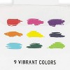 Brea Reese Watercolor Paint Set - 9pc Vibrant Colors, Brush & Portable Tin - 3 of 4