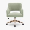 WestinTrends Genevieve Mid-Century Modern Swivel Office Chair With Wheels - 4 of 4