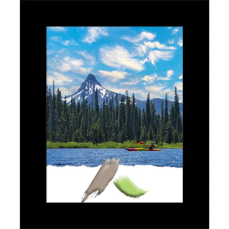 Amanti Art Brushed Black Picture Frame, 1 of 11