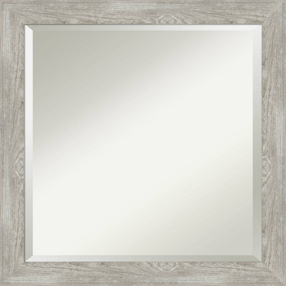 Photos - Wall Mirror 24" x 24" Dove Narrow Framed  Graywash - Amanti Art