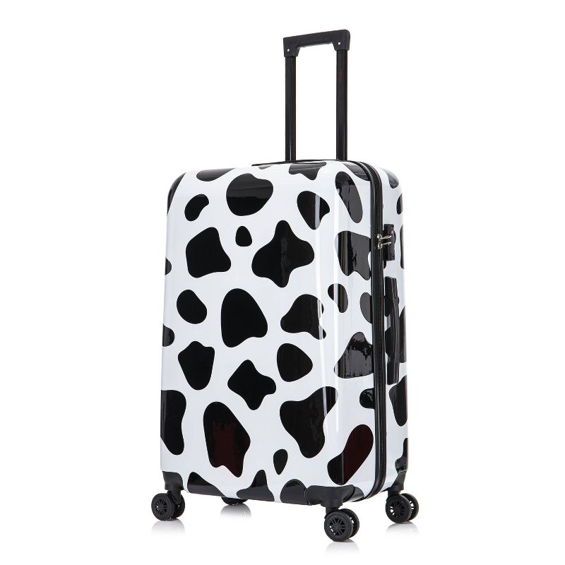 InUSA PRINTS Lightweight Hardside Large Checked Spinner Suitcase - Cow, 1 of 17