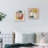 (Set of 2) 16" x 16" Newstalgia Face 1 and 2 by Nikki Chu Canvas Art Prints - Masterpiece Art Gallery: Modern Wall Canvases for Bedroom Decor - 4 of 4