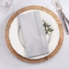 Saro Lifestyle Shimmering Napkin, 19" Square, Silver (Set of 4) - 3 of 3