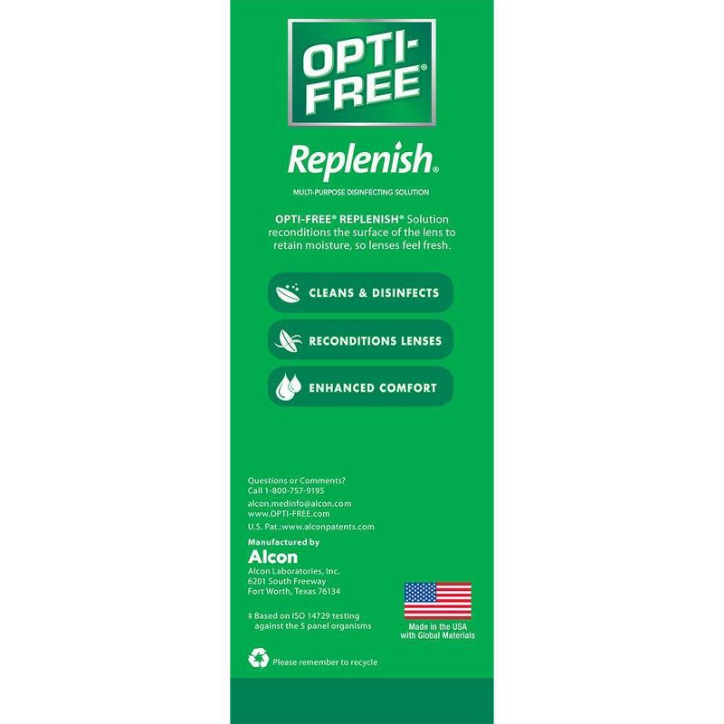 Replenish Opti-Free Multi-Purpose Disinfecting Solution for Contact Lens, 3 of 5