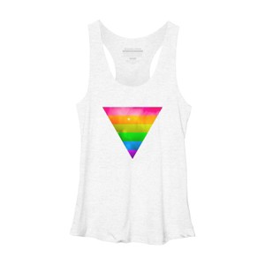 Adult Design By Humans Pride Rainbow Galaxy Triangle By TheRandom Racerback Tank Top - 1 of 2