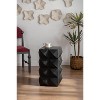 NicBex Nesting Coffee Table Set of 2, Textured Cylinder End Side Tables, Vintage Modern Style for Living Room Office Balcony Yard - 4 of 4