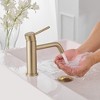 BWE Single Hole Single Handle Bathroom Faucet With Deck Plate - 4 of 4