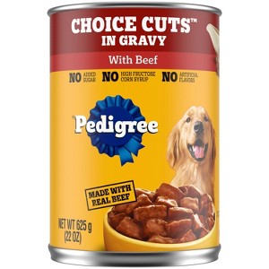 Pedigree Beef Flavor Choice Cuts in Gravy Wet Dog Food - 22oz - 1 of 4