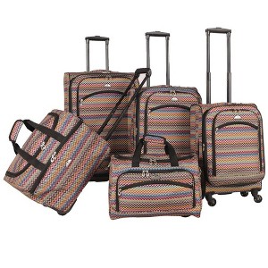 American Flyer Gold Coast 5-Piece Spinner Luggage Set - 1 of 4
