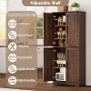 Tall Kitchen Pantry Cabinet, Storage Cabinet with Doors and Adjustable Shelves, Freestanding Large Utility Storage Cupboard for Dining Room - 3 of 4