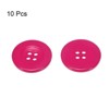 Unique Bargains Resin Snap Fastener Round Flat 4-Hole Sewing Buttons 10 Pcs - 3 of 4