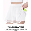 Girls Flowy Shorts with Pockets Athletic Running Skirt High Waist - 4 of 4