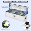 48 Inch Heavy Duty Aluminum Diamond Plate Tool Box Pick Up Truck Bed RV Trailer Toolbox - 2 of 4