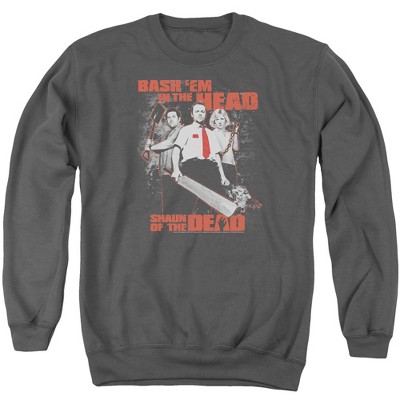 Shaun Of The Dead Bash Em Adult Crewneck Sweatshirt