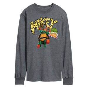 Men's - Teenage Mutant Ninja Turtles - Michelangelo AKA Mikey Long Sleeve Graphic T-Shirt - 1 of 4