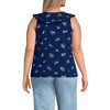 Lands' End Women's V Neck Cascade Ruffle Top - 2 of 3