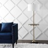 JONATHAN Y 59" Metal/Wood Luce Floor Lamp (Includes LED Light Bulb) Black: Modern Standing Lamp with Push Button Foot Switch - image 3 of 4