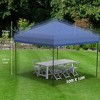GustoWave 10 X 10ft Pop-Up Canopy with 4 Removable Sidewalls for Camping - 3 of 4