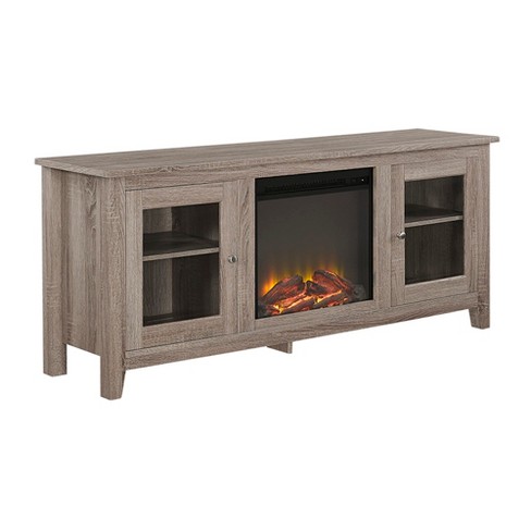 Tv Media Stand Fireplace Saracina Home Target