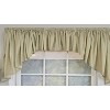 RLF Home 100% Cotton 3-PC Crosswell Center/Jabot set Fully lined Rod Pocket Valance 75" x 23"  Sage - 3 of 4